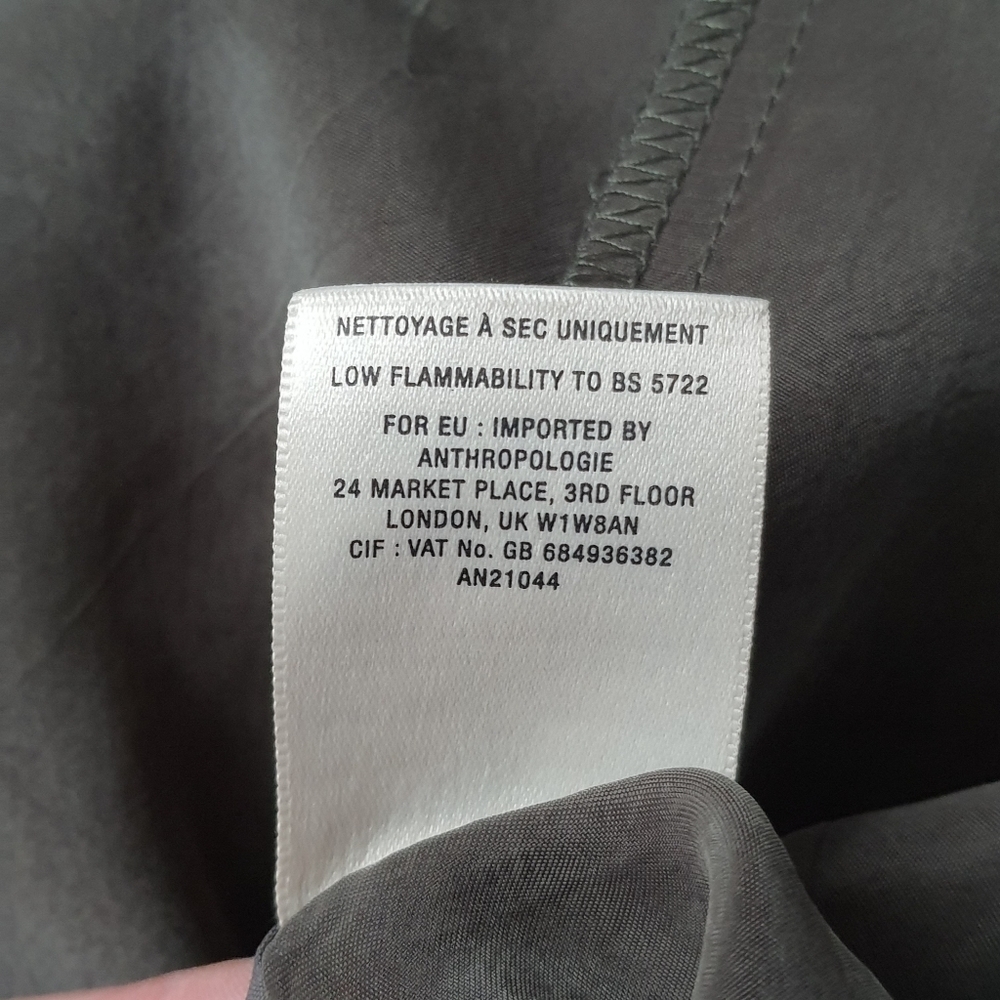 ELEVENSES Anthropologie Long Drape Vest Dark Sage Relaxed Fit XXSP - Picture 5 of 9